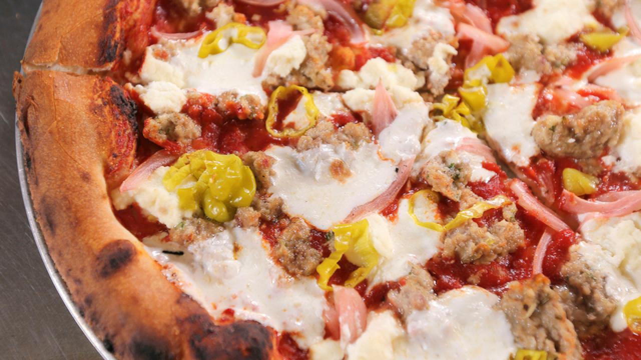 Nick's Cosmic Meatball Pizza