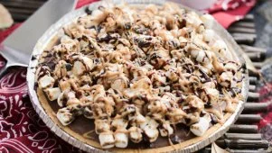 Peanut Butter S'mores Ice Cream Pie