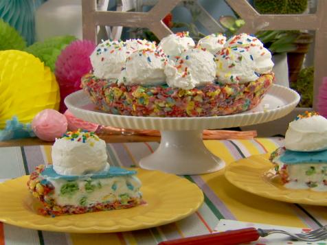 Rainbow Confetti Birthday Pie