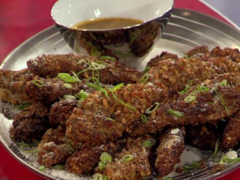 Awesome Pretzel Chicken Tenders with Spicy Honey Dijon Sauce