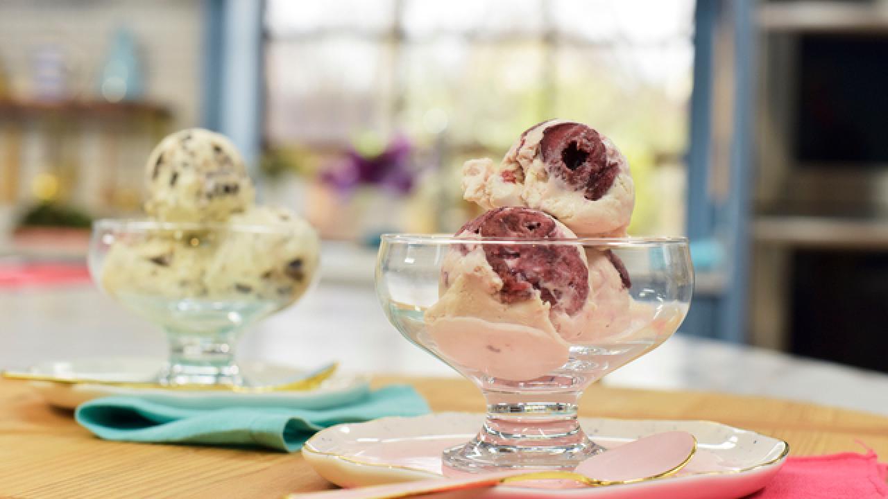 No-Churn Cherries 'n' Creme Ice Cream