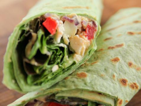 Heavenly Hummus Wrap with Homemade Hummus