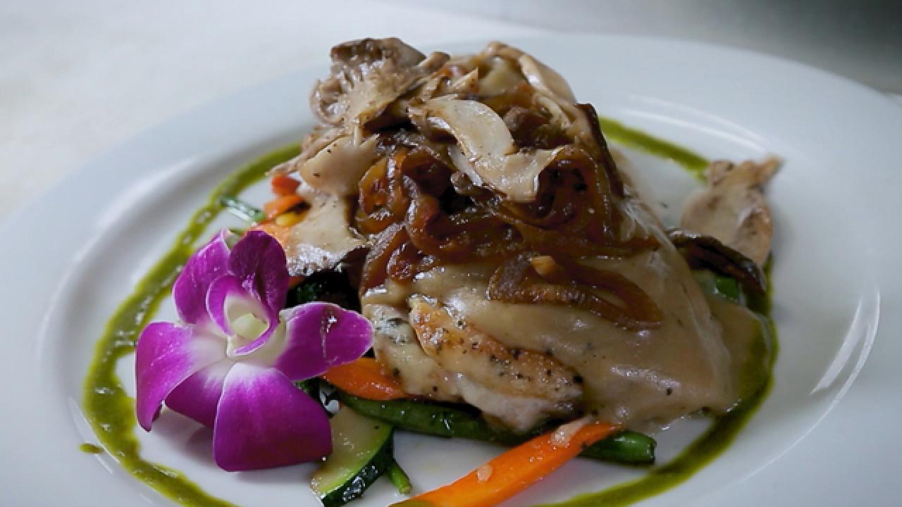 Stuffed Chicken with Gravy