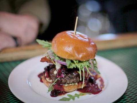 Blueberry Blue Cheese Burger