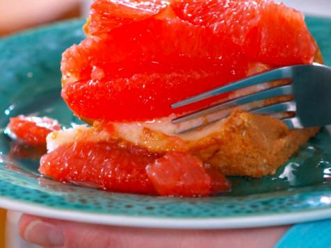 Angel Food Cake and Grapefruit