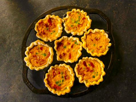 Bacon and Pea Mini Quiches