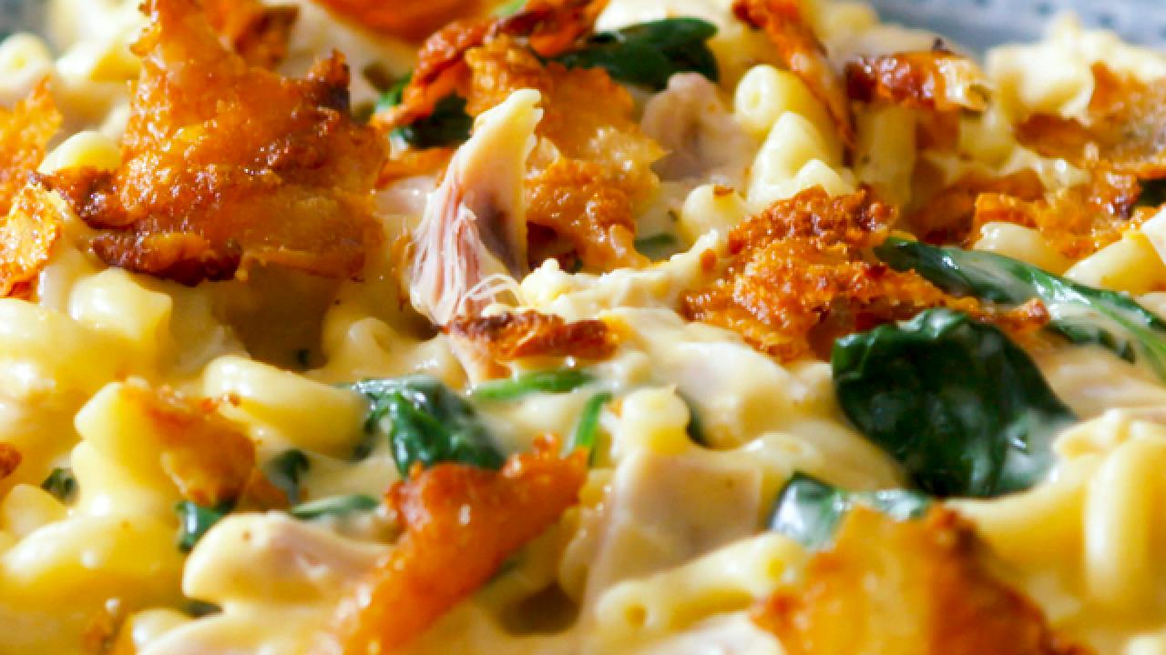 Chicken and Spinach Mac n' Cheese