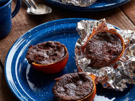 Orange Peel Campfire Brownies