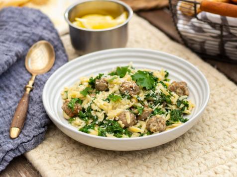 Orzo With Mini Meatballs