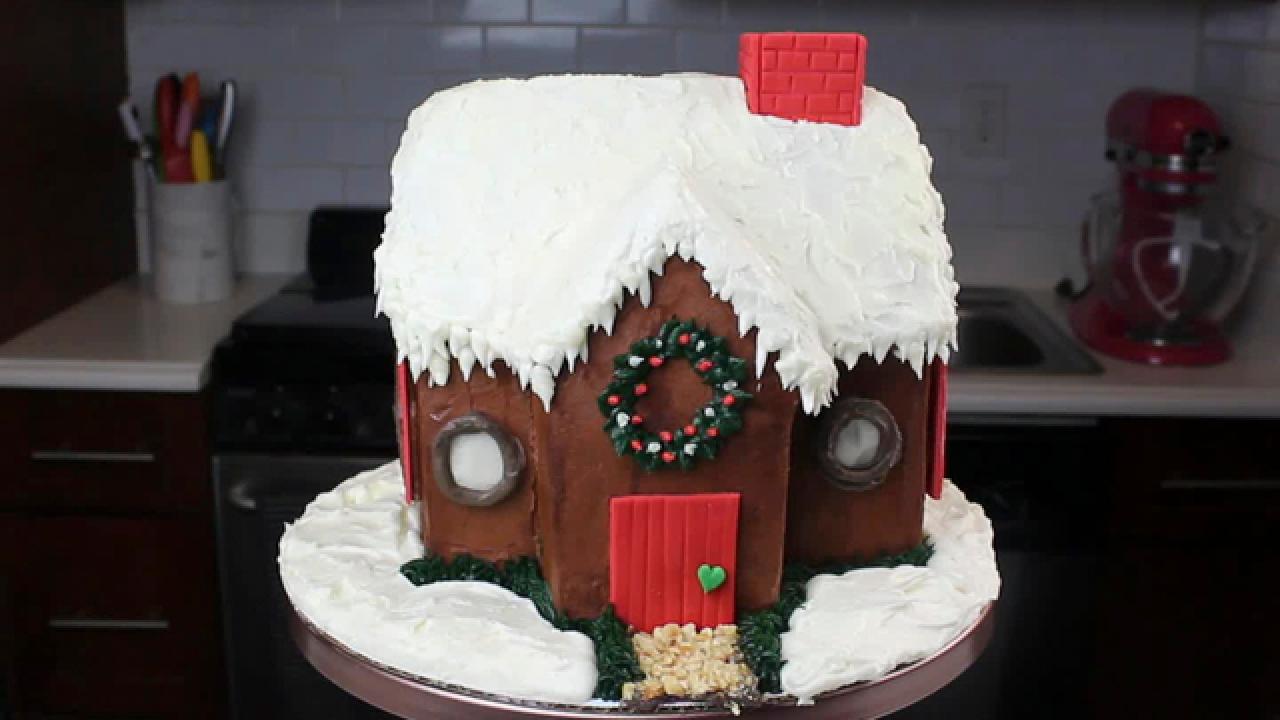 Gingerbread House Cake