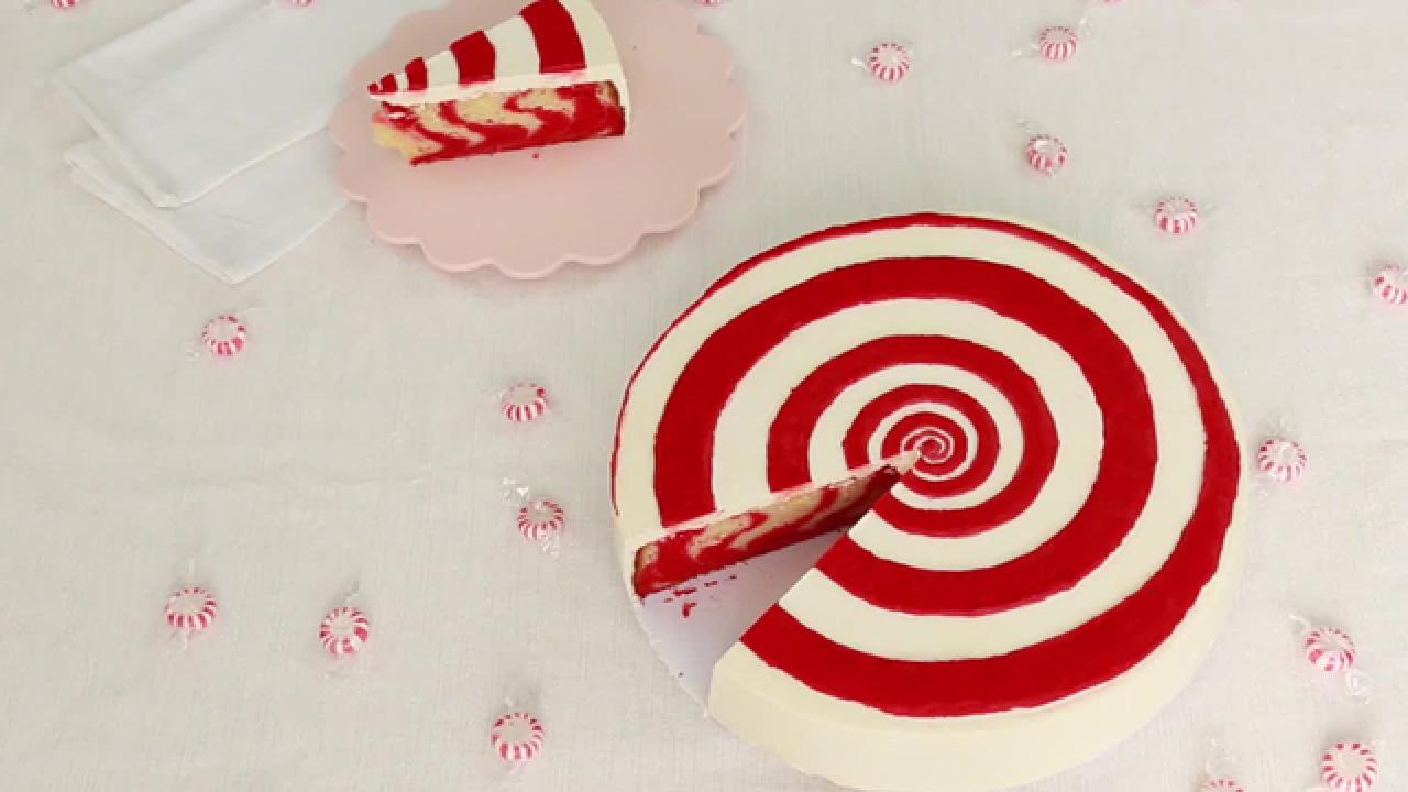 Peppermint Spiral Cake
