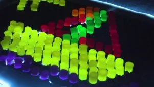 Honeycomb Lite-Brite Cake