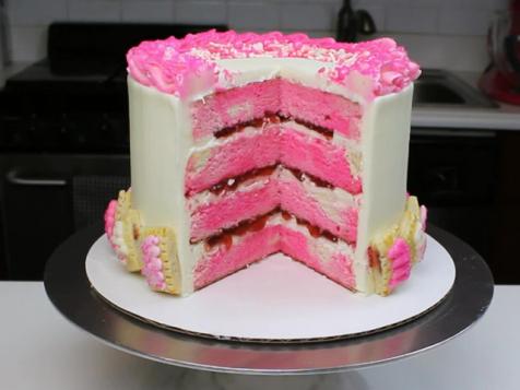 Chelsweets' Pink Strawberry Toaster Pastry Cake