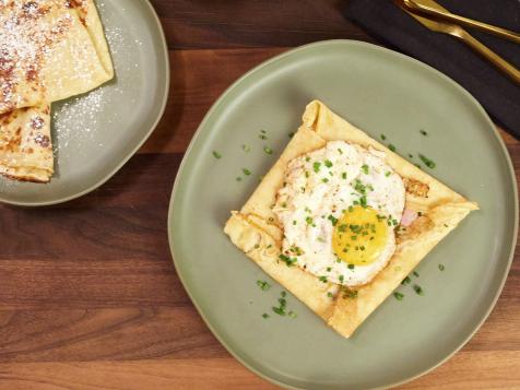 Buckwheat Crepes with Ham