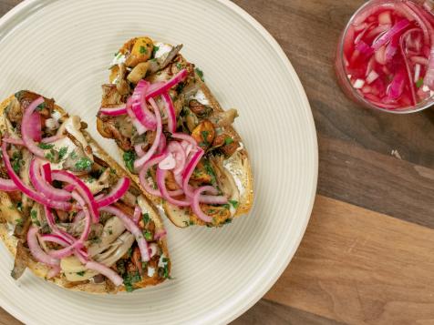 Mushroom and Cheese Tartine
