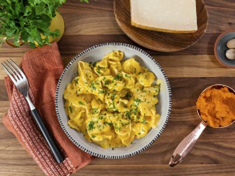 Tortellini and Pumpkin Alfredo