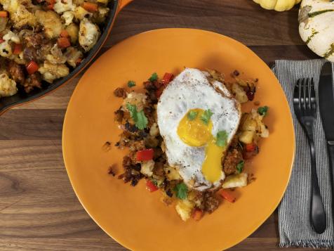 Yuca Hash Browns with Chorizo