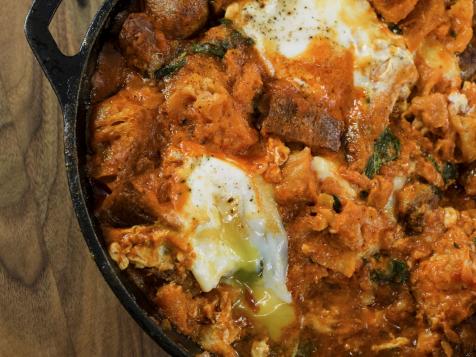 Eggs in Purgatory with Sausage