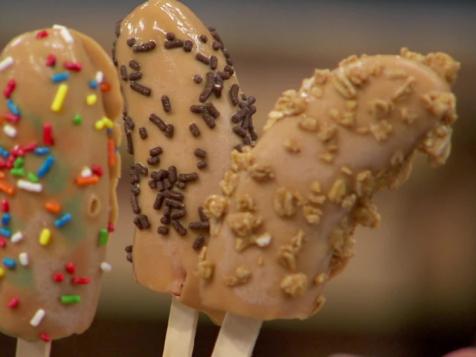 PB and J Frozen Bananas