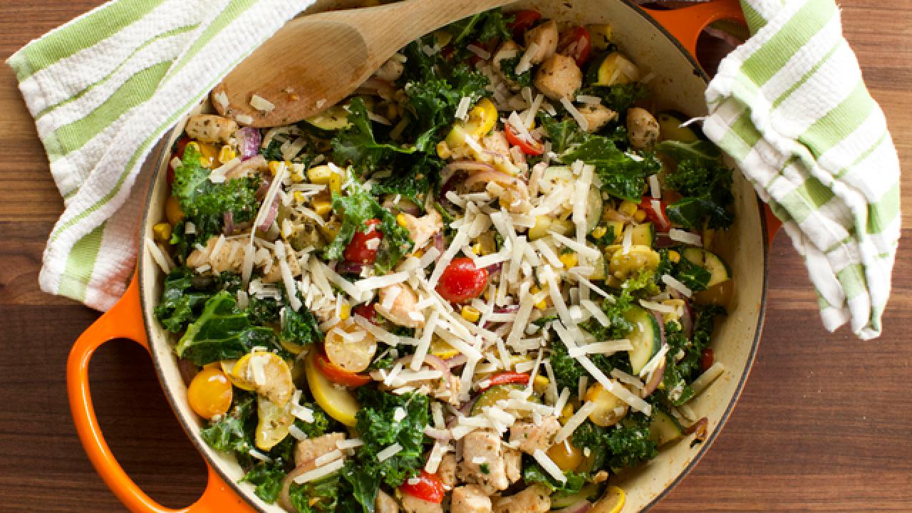 Pesto Chicken Skillet Supper