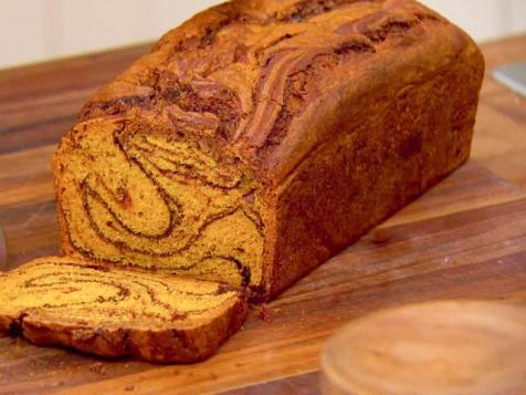 Chocolate-Pumpkin Swirl Bread with Marmalade Butter