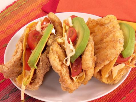 Double Crunch Fried Chicken Taco Shells