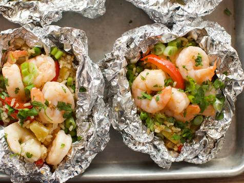 Teriyaki Shrimp Parcels