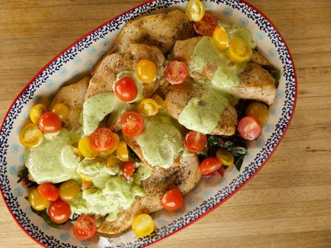 Chicken with Pesto Cream