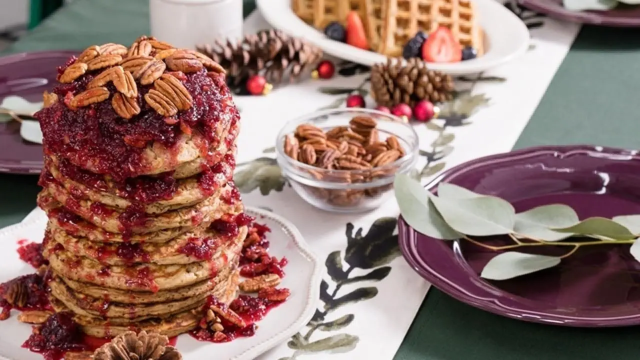 Cranberry-Orange Pecan Pancakes