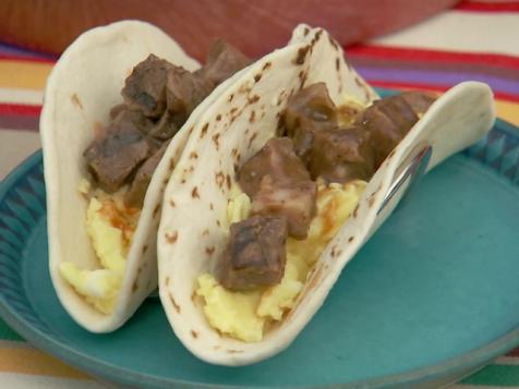 Steak and Eggs Tacos