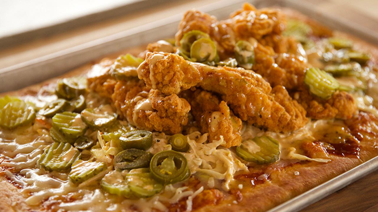 Fried Chicken Pizza