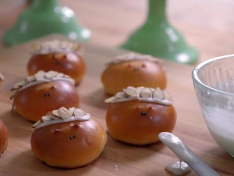 Marzipan Challah Hedgehogs