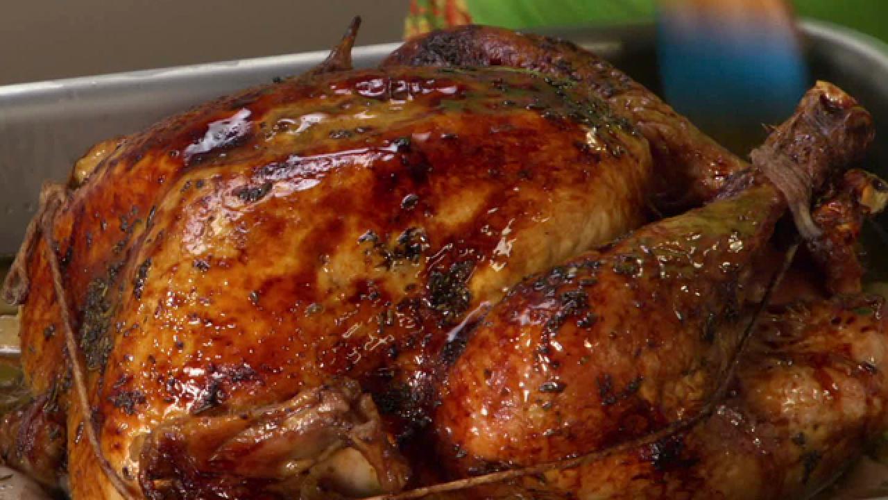 Brined Herb Crusted Turkey