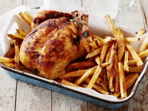 Chicken and Fries Recipe | Claire Thomas - Food Network