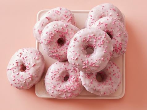 Pink Strawberry Doughnuts