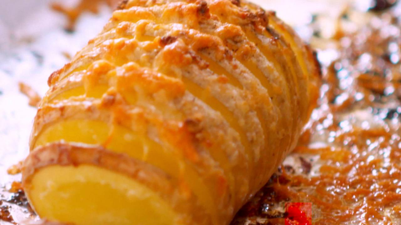 Cheesy Hasselback Potatoes