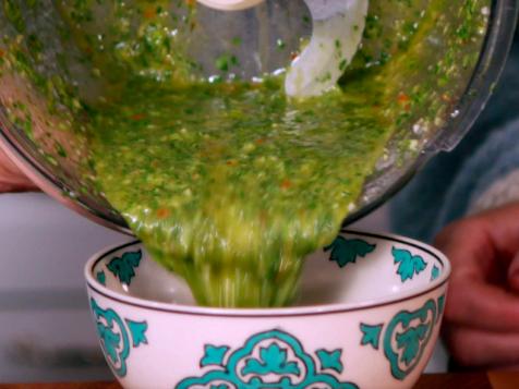 Garlicky Herb Sauce for Quick Roasted Chicken