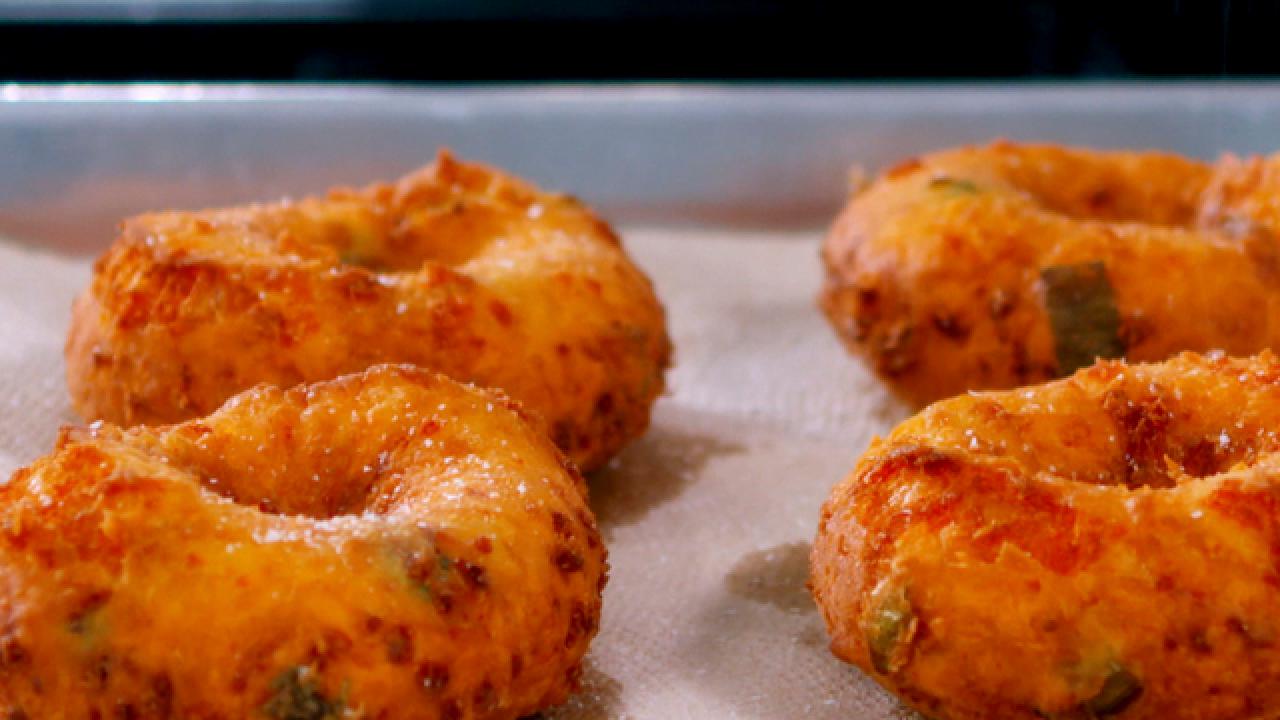 Green Onion-Cheddar Doughnut