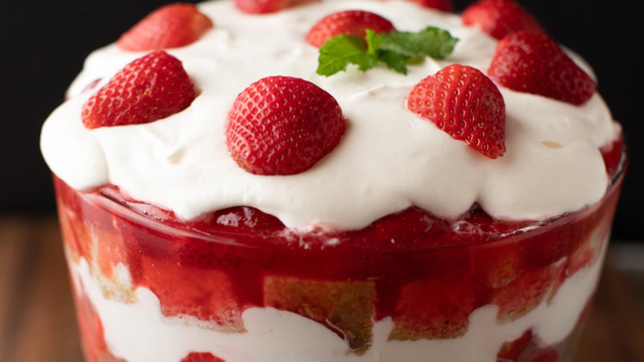 Strawberry Shortcake Trifle