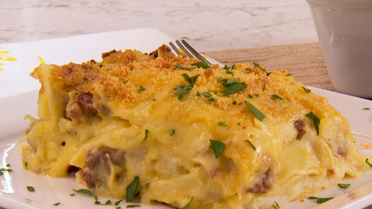Pasta-Potato-Pierogi Lasagna