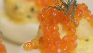 Smoked Trout Deviled Eggs