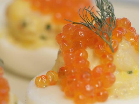 Smoked Trout Deviled Eggs