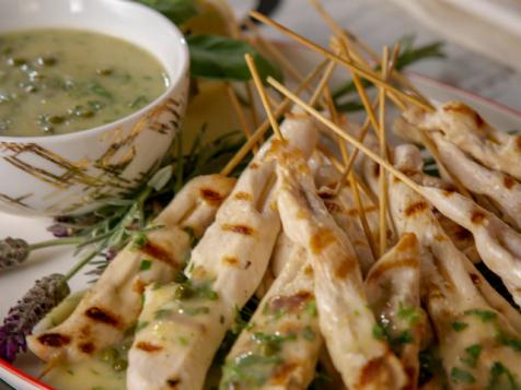 Chicken Piccata Skewers