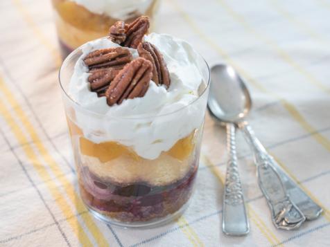 Blueberry and Peach Trifle