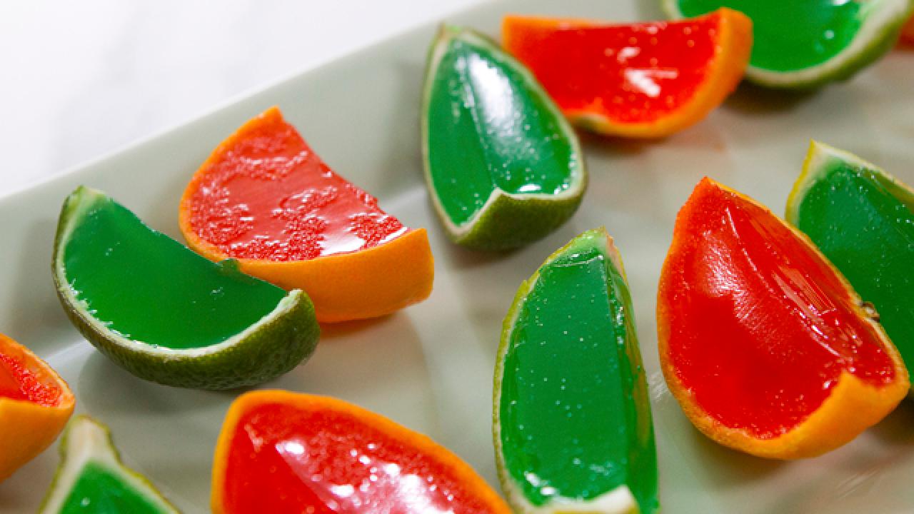 Lime Wedge Gelatin Shots