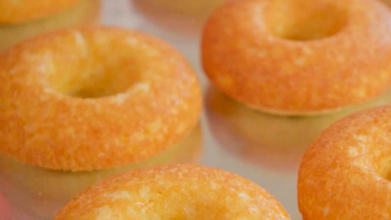 Baked Donuts with Three Glazes