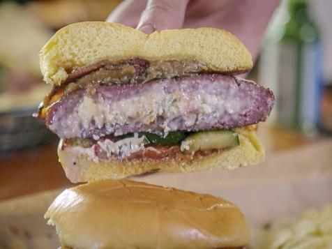 Smoked Stuffed Brisket Burger