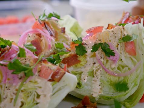 Molly's Wedge Salad with Bacon and Feta Cream