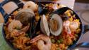 Big Paella with Seafood and Chicken