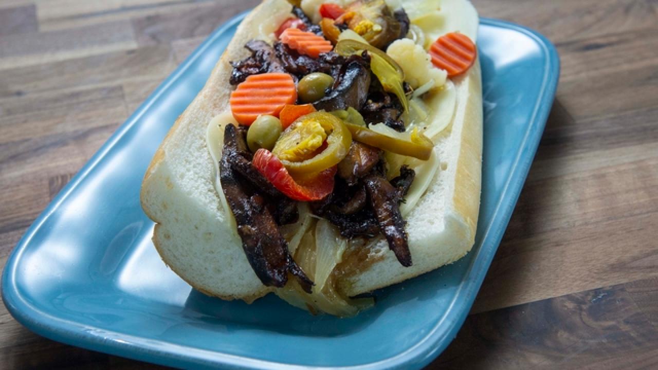 Rachael's Portobello Cheesesteak Fries